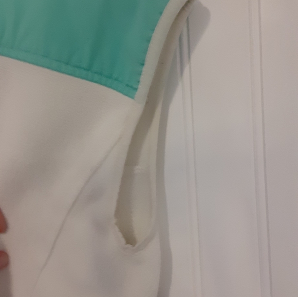 Vineyard Vines XXS fleece vest white and aqua - Picture 6 of 13
